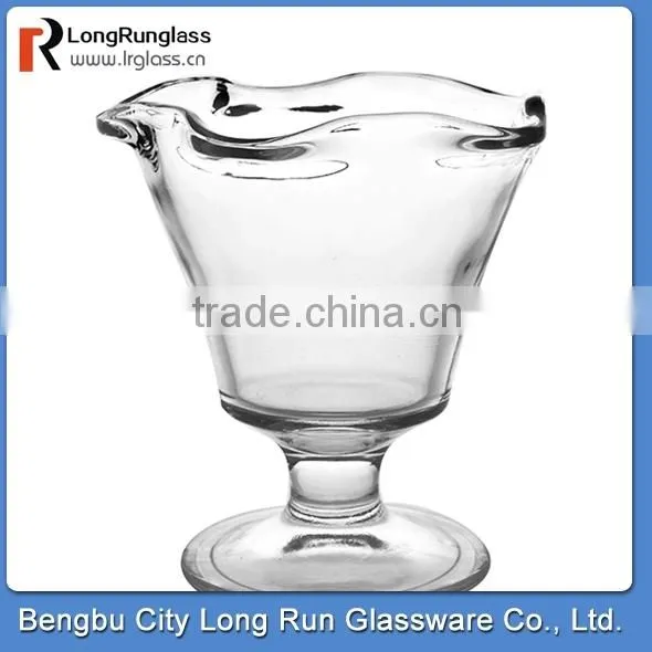 LongRun 410g big capacity stemmed fancy red wine glass juice glass cup ice cream glass cup