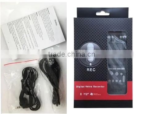 High qualtiy PCM noise reduction AGC voice recorder with 1536Kbps Hi-Fi recording