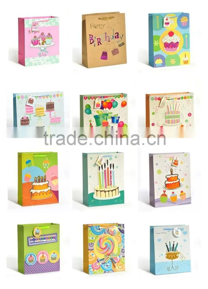 Happy Birthday Grils Gift Bag Paper Packaging Supplier