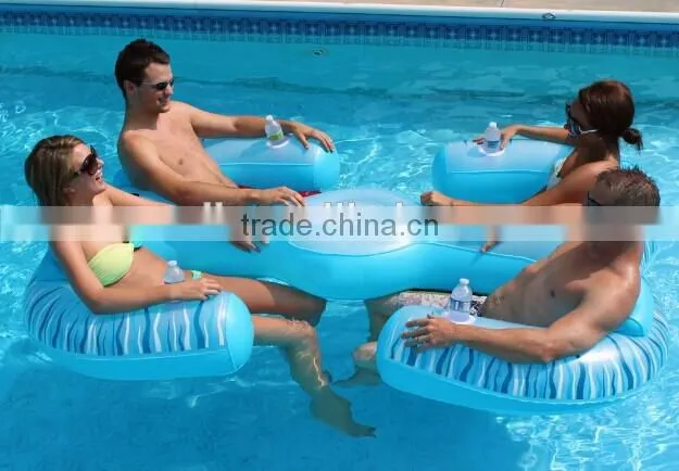 durable inflatable water floats, inflatable water floating chair lounge