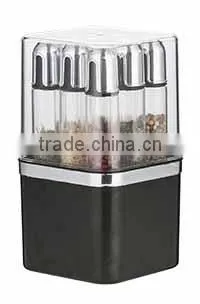 SINOGLASS 9 pcs CYLINDER body space saving glass SPICE jar SET