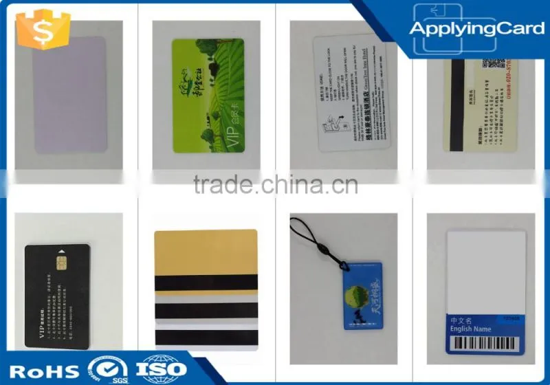 High qulity contact Smart Cards with Hi-co magnetic strip used on loyalty card