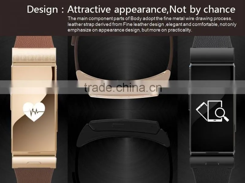 TOMI Latest product factory unique design mini smart wristband support Android smart phones