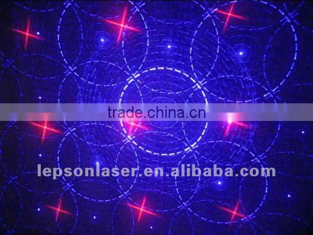 double heads red blue laser stage light