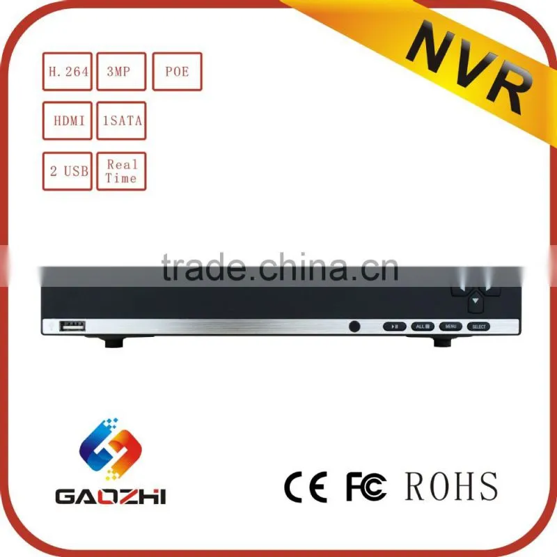 2016 new arrival! hd 3MP IP camera POE P2P nvr 8 channel cctv camera system