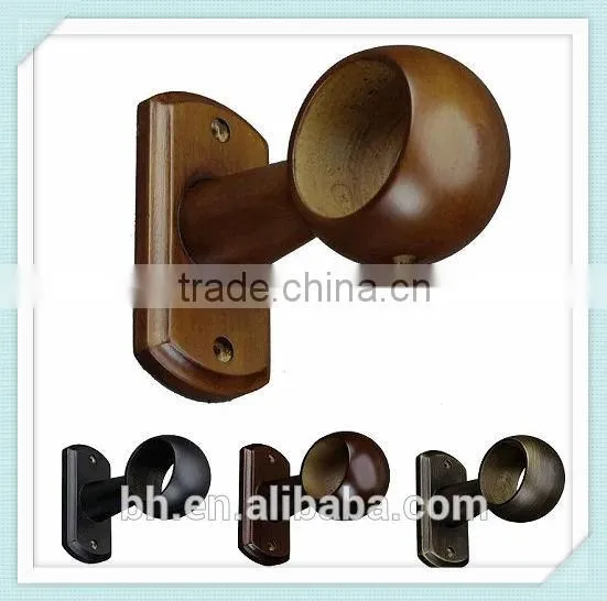 35MM wall wood ceiling curtain brackets