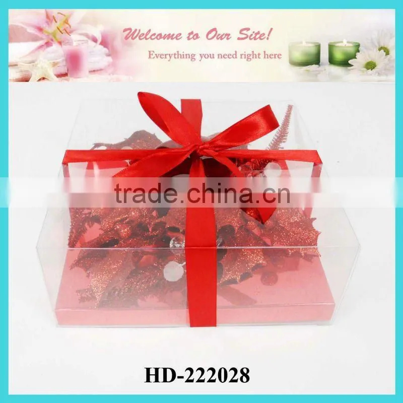 artificial flower candle ring with candle holder and tealight set