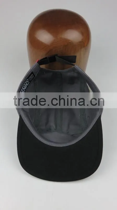100% cotton flat brim sports cap with nice printed logo
