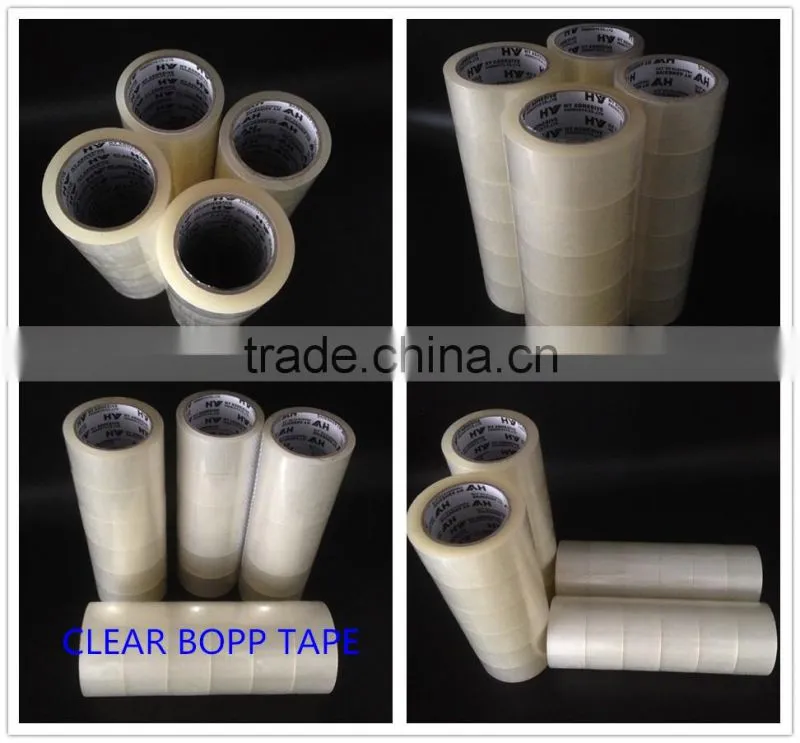 Good Quality Carton Sealing Clear Bopp Packing Tape With Logo Accepted OEM