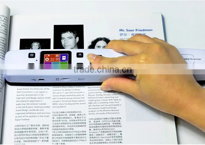 1050DPI Wireless WiFi Portable Digital Scanner with Handyscan Document Photo Receipts Books Double JPG / PDF Format TF Card
