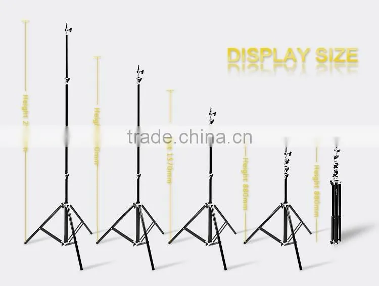 Factory supply multi-function 2.8m flexible air cushion light stand with enlarging diameter