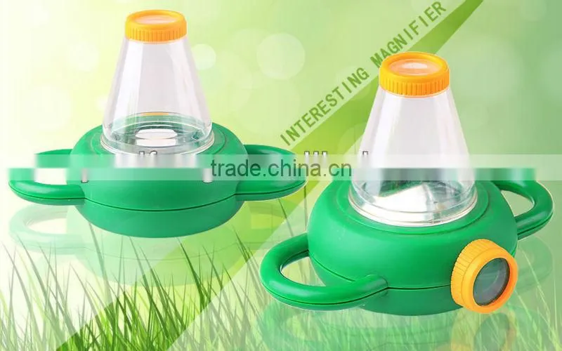 science Optical children plastic toy insect plastic insect viewer out door gift magnifier for children catch insect machine