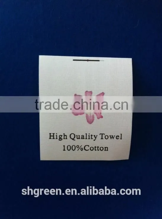 Dull surface polyester satin care printing label