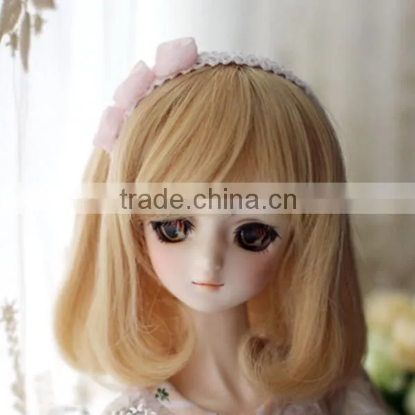top-selling shoulder-length brown wavy bjd/blythe doll wig