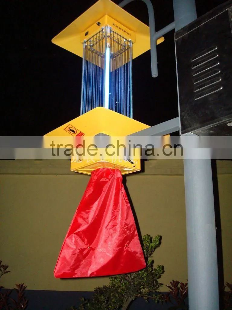 15W IP65 3.5m Solar Powered Pest Killer mosquito light uv lamp insect killer