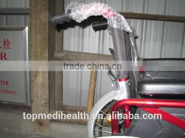 Ultra-low promotion price drop back handle aluminum wheelchair