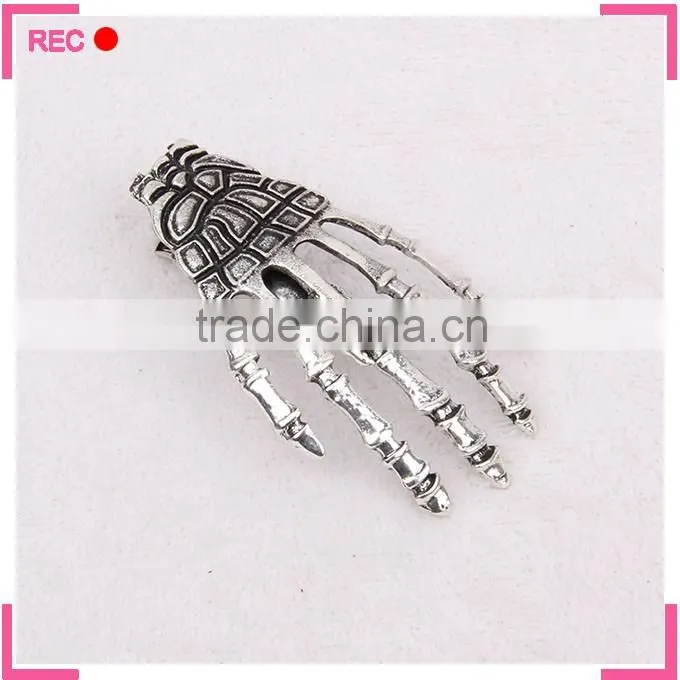 Large metal hair clip for party, skull shaped made in china hair clips