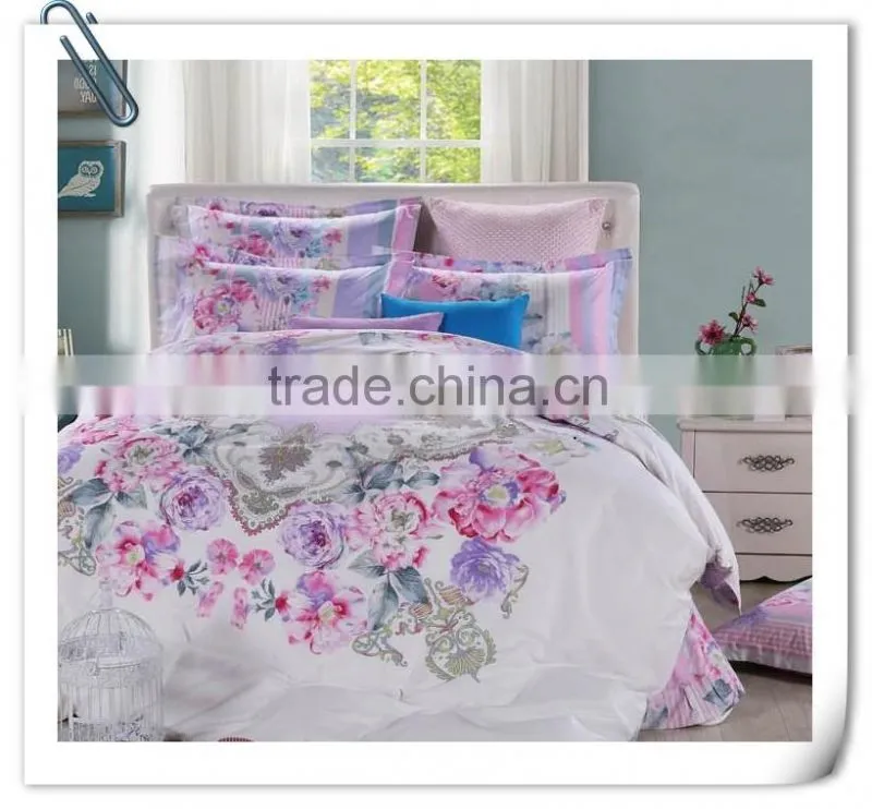 cotton 3d disperse printed fabric for bedding sets