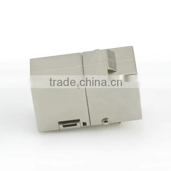Taiwan Supplier RJ45 Cat6 180 Degree Shielded STP Straight Keystone Coupler
