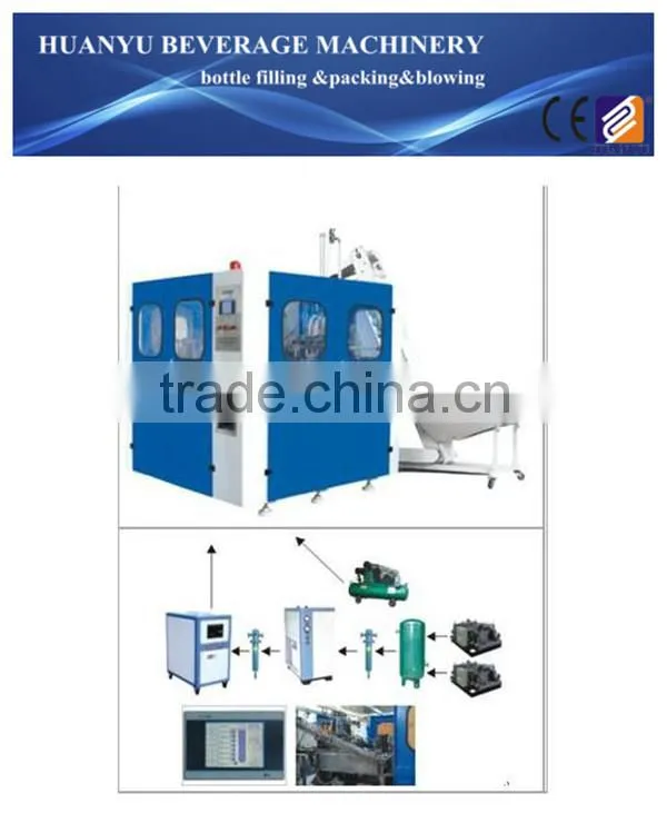 2 Cavity 1000-2000BPH Plastic Bottle Blowing Machine