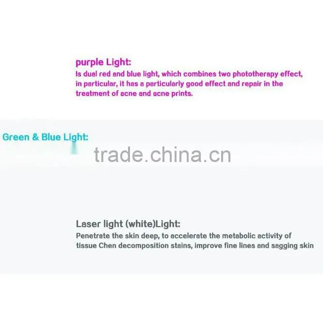 Skin Rejuvenation IPL light therapy acne treatment 7 Colors PDT LED Facial Mask