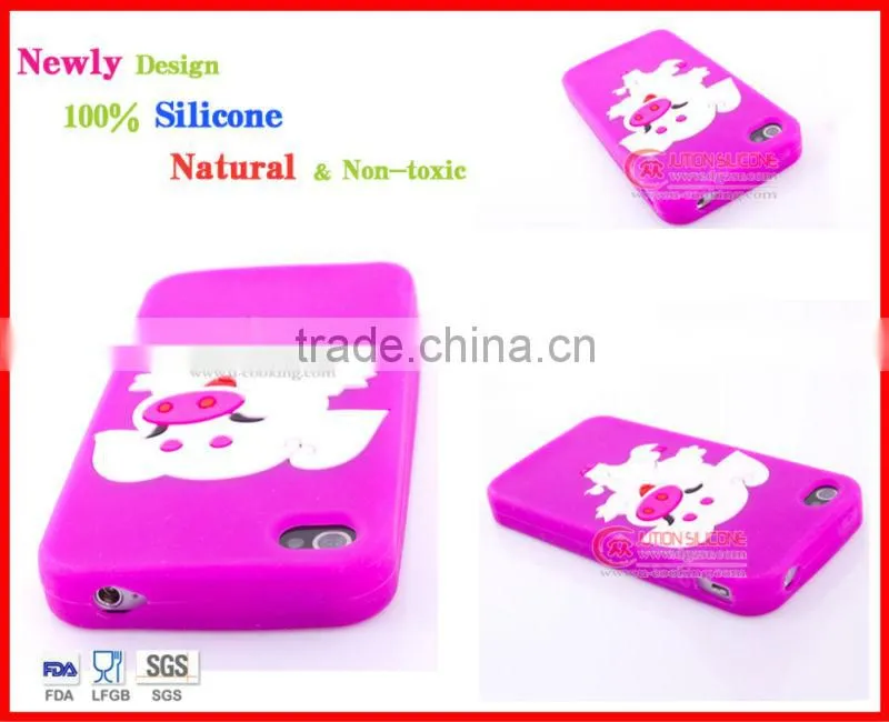 embossed silicone phone case