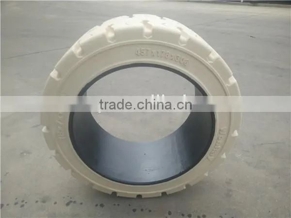 China Good Quality 12x4 1/2 x8 Press-on Solid Tyre 12x4 1/2 x8 for Hyster E60 trailers