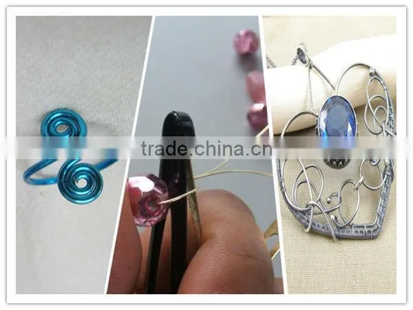 Mixed color beading copper wires gold plated silver wire