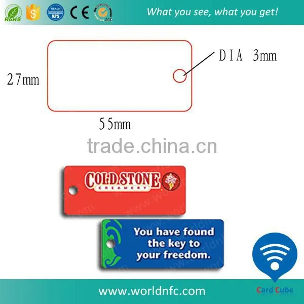 Promotion Plastic Baggage Tag Travel Tag with Transparent String