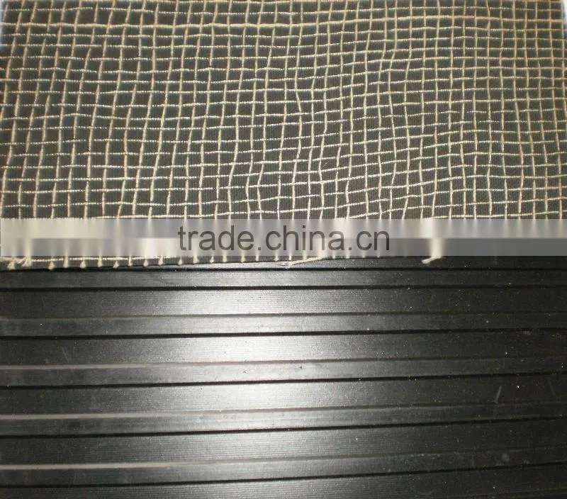 rubber sheet with cloth insertion