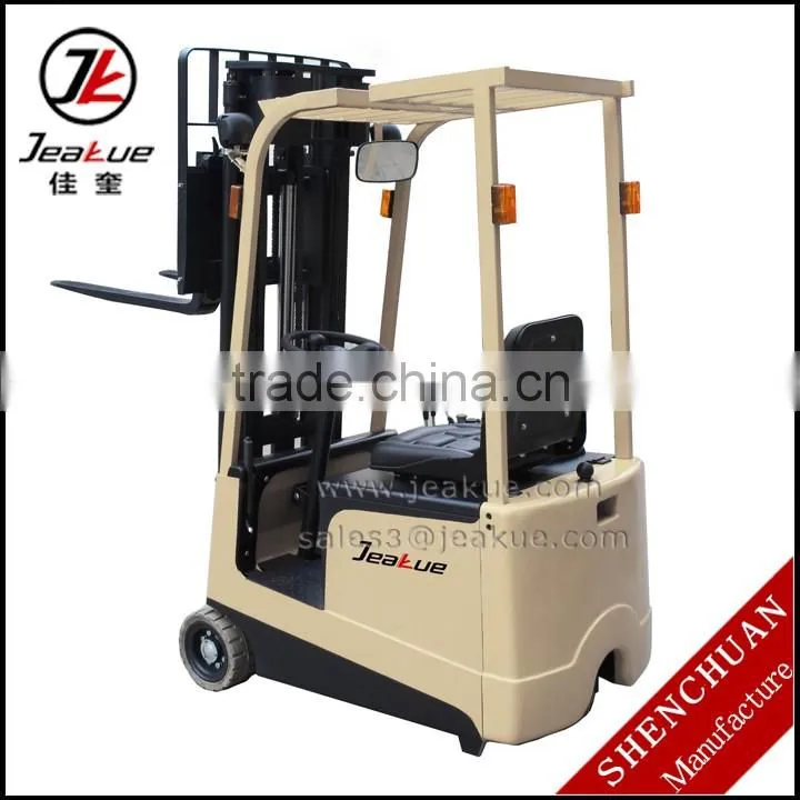 Small Electric forklift 1 ton mini forklift truck battery for sale