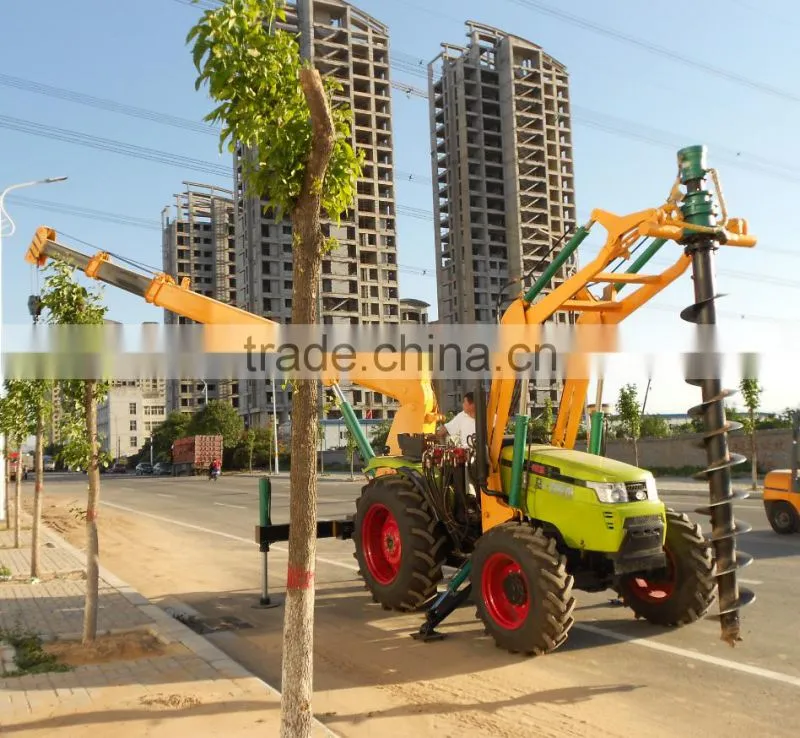 Factory ground earth drill tree planting digging machine for hot sale