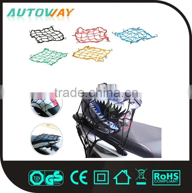 Elastic Motorcycle Luggage Net with plastic hooks Cargo Nets Bungee Cord Net