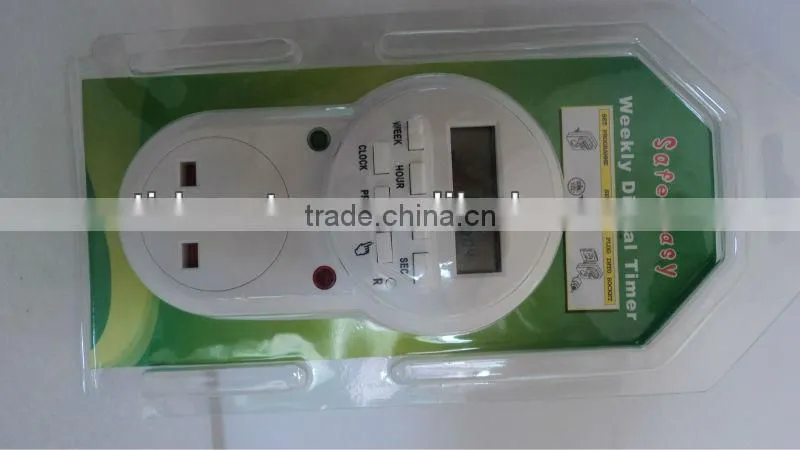 Weekly Digital timer socket,digital lighting timer
