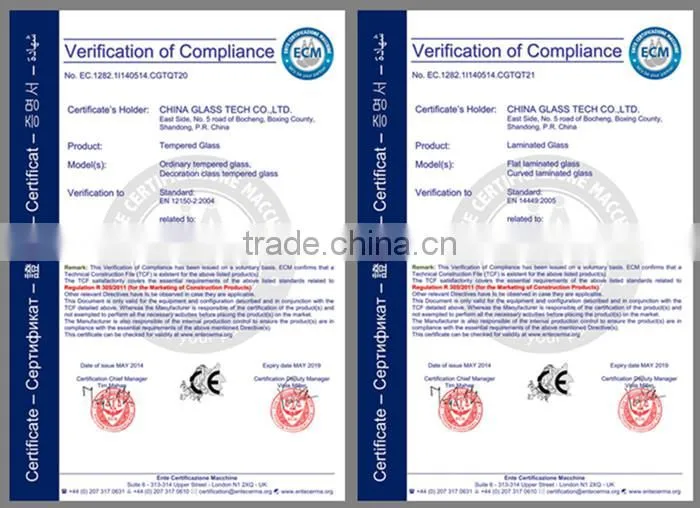 ce standard soundproof tempered laminated glass office partitions