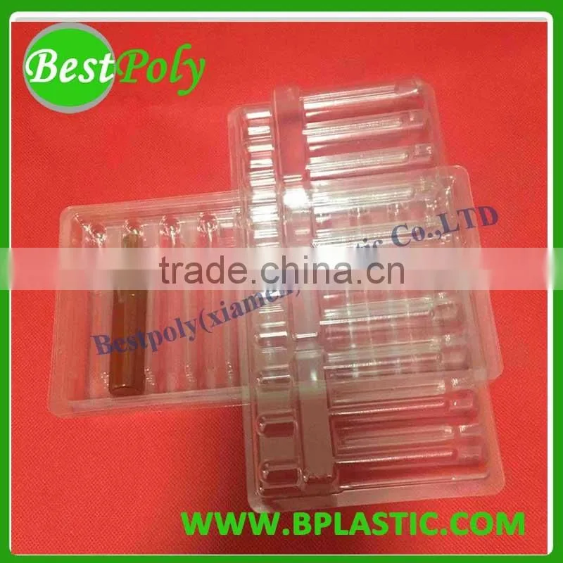 Custom pill blister pack, plastic blister tray for medical ampoules