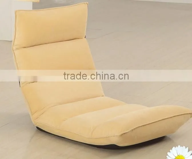 fashion creative suede leisure legless chair sofa, single seat leisure sofa chair, leisure modern floor sofa seating