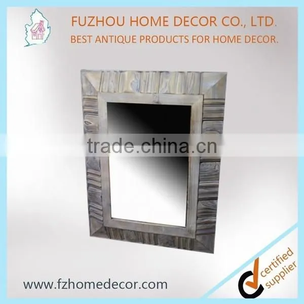 Cheap large walll mirrors/ reclain recycle wood mirror frame
