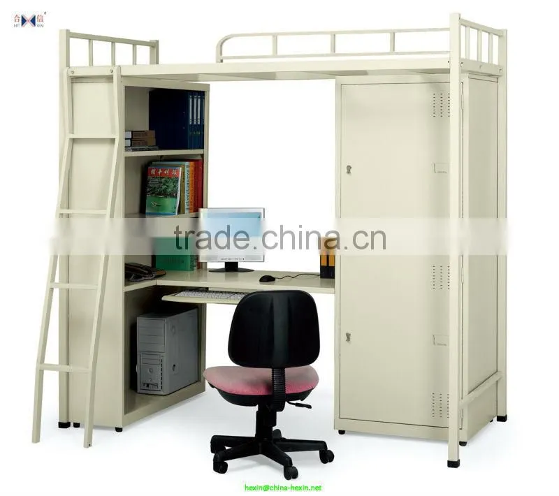 Office furniture china supplier steel bunk bed with mesh base for home