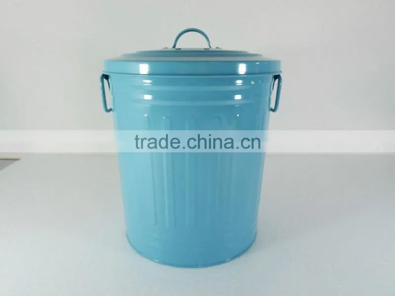 LARGE DOG FOOD CONTAINER Metal Pet Feeder Bin Steel Cat Food Can