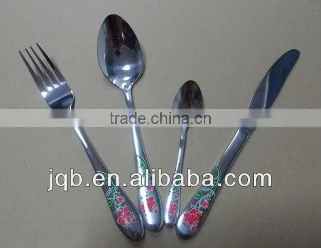 restaurant stainless steel cutlery set with low price