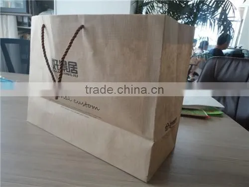 Environment-friendly and Recyclable Kraft Paper Bag China for Supermarket Packing