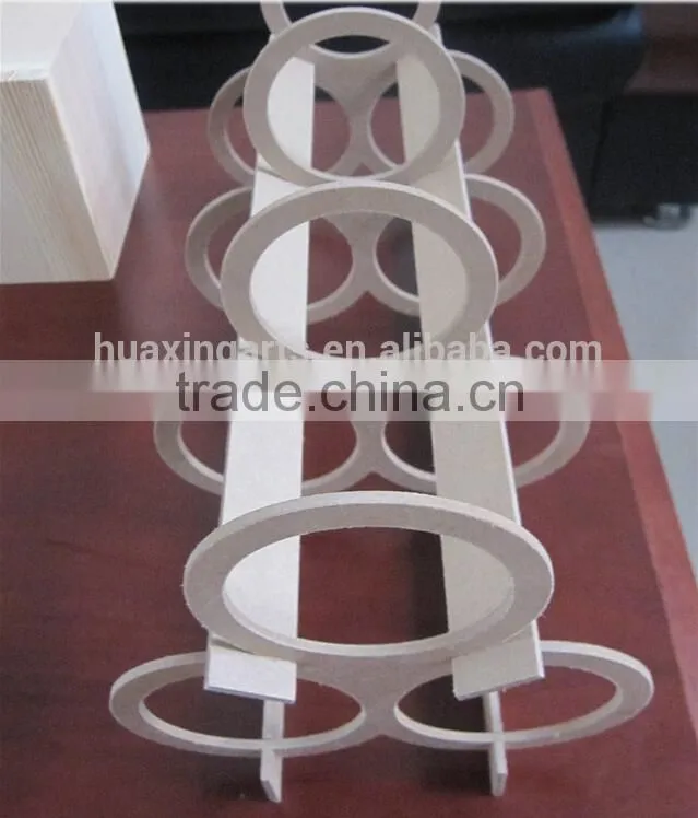 Wooden wine rack for home or bar