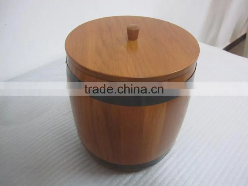 Antique wholesale wooden bucket ice bucket for beer