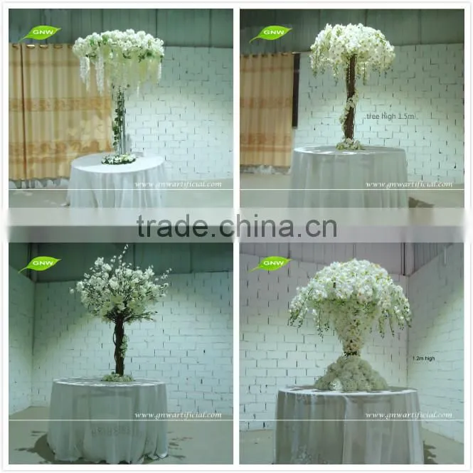 GNW FLW1601001new hot sale rose hydrangea orchid Artificial flower wall wedding backdrop