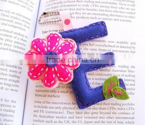 alibaba express hot sale high quality decorative new products fabric eco friendly felt letters elastic key ring made in china
