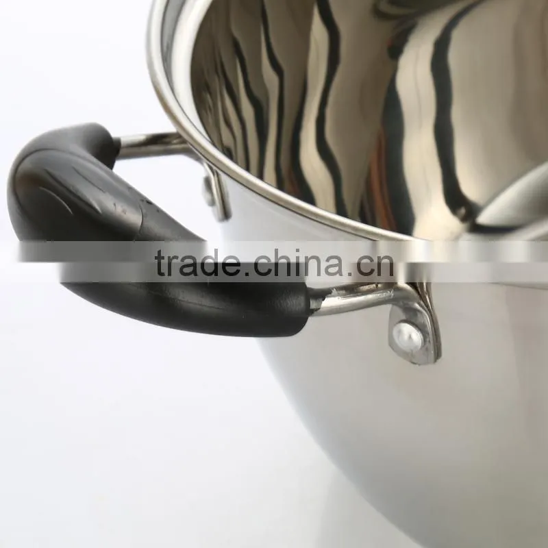 LB Tall Stainless Steel Stock Pot With Double Bottom