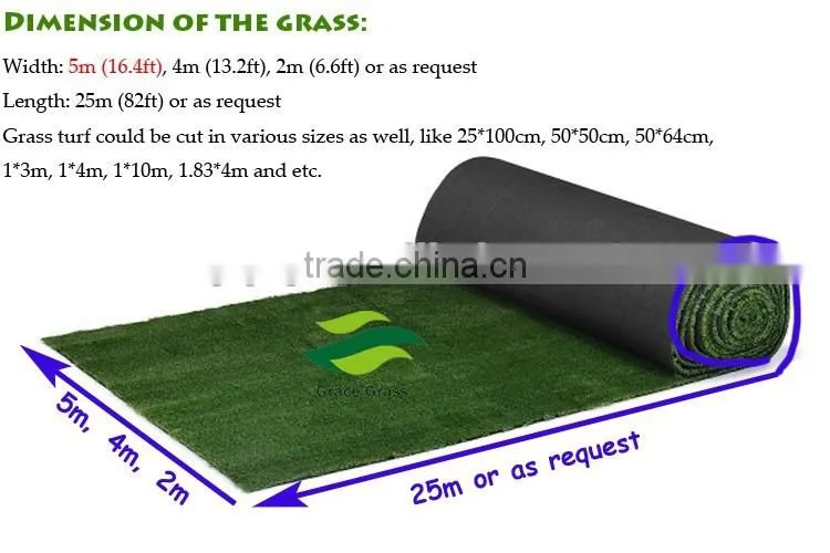 30mm height V shape high quality synthetic grass for home decoration
