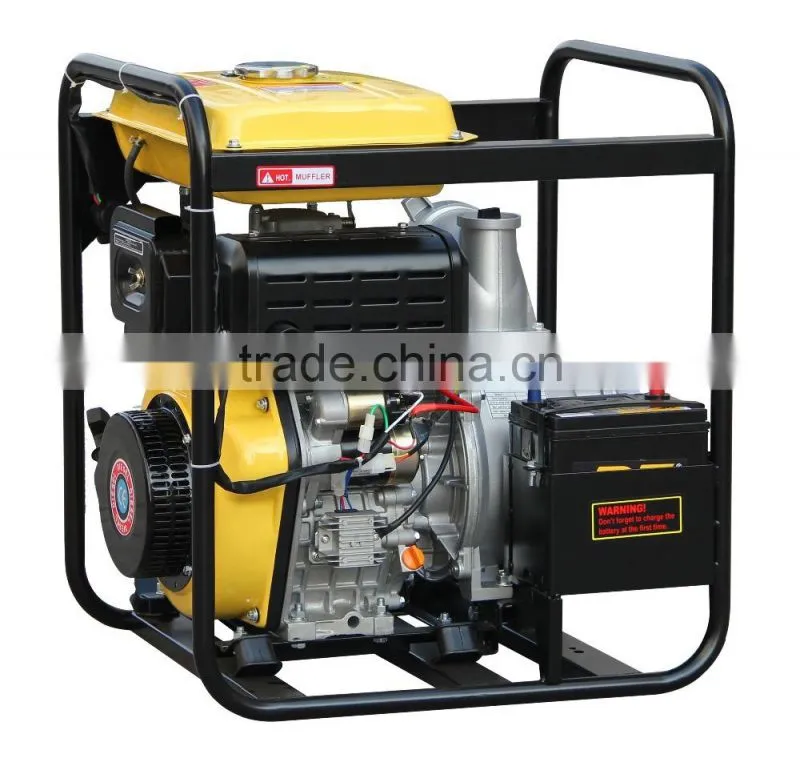 DP60 Electric start with big fuel tank 6 inch diesel water pump