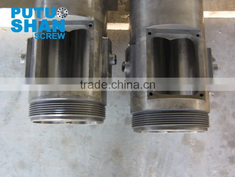 Parallel twin screw and barrel for Cincinnati,Krausmaffei,Liansu,Maplan,Weber extruders